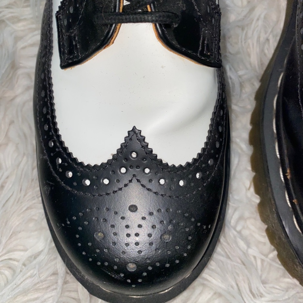 SOLD on Mercari Dr. Martens Black & White Wingtips - Picture 2 of 7